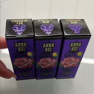 Anna Sui Purple and Black Lip Rouge Set